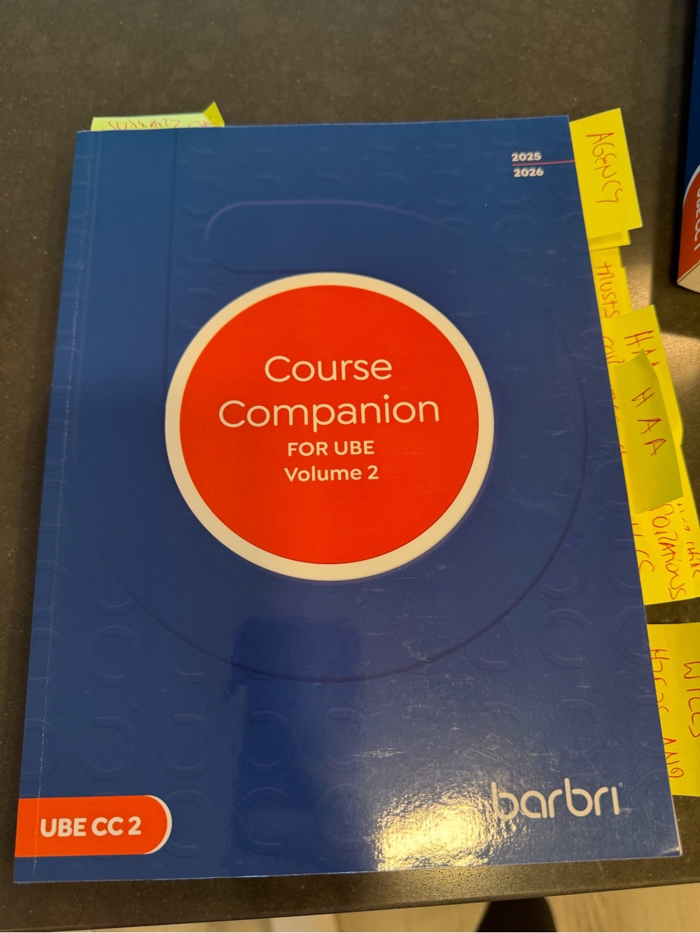 Barbri Course Companion for UBE Volume 2 - Blue and Red